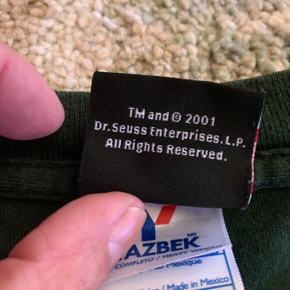 Vintage 2001 The Grinch Big Face T-Shirt Size 3XL - Picture 4 of 11